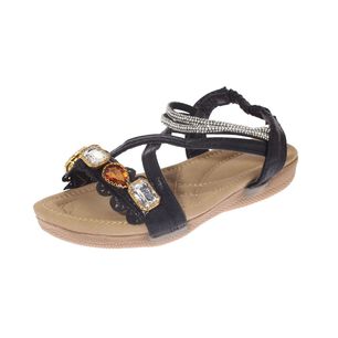 Sandalia Negro V&iacute;a Franca Art. 32110d31122black