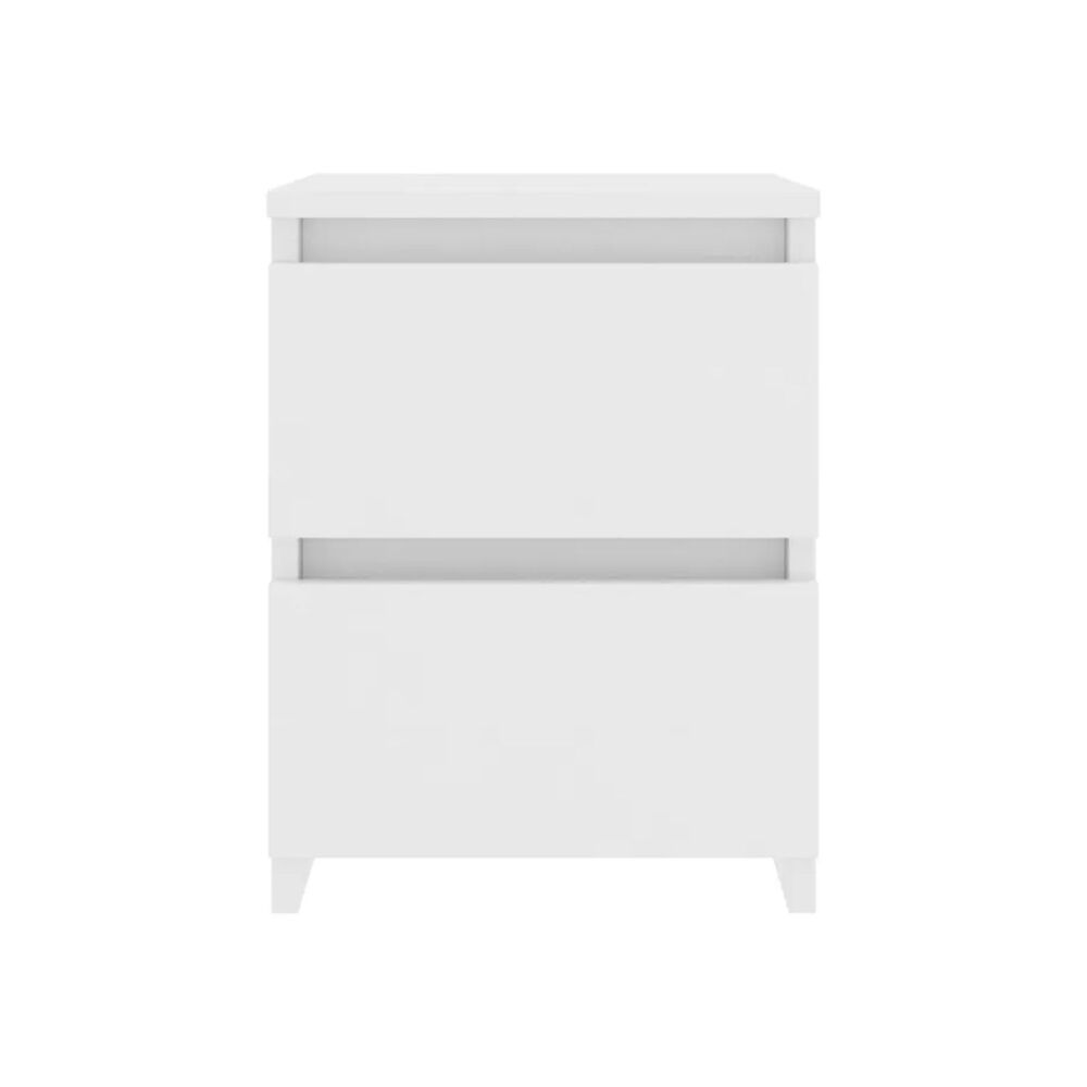 Velador Cajon Doble Minimal Blanco image number 3.0