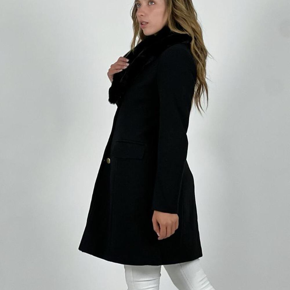 Abrigo De Pa&ntilde;o Con Cuello Desmontable image number 18.0