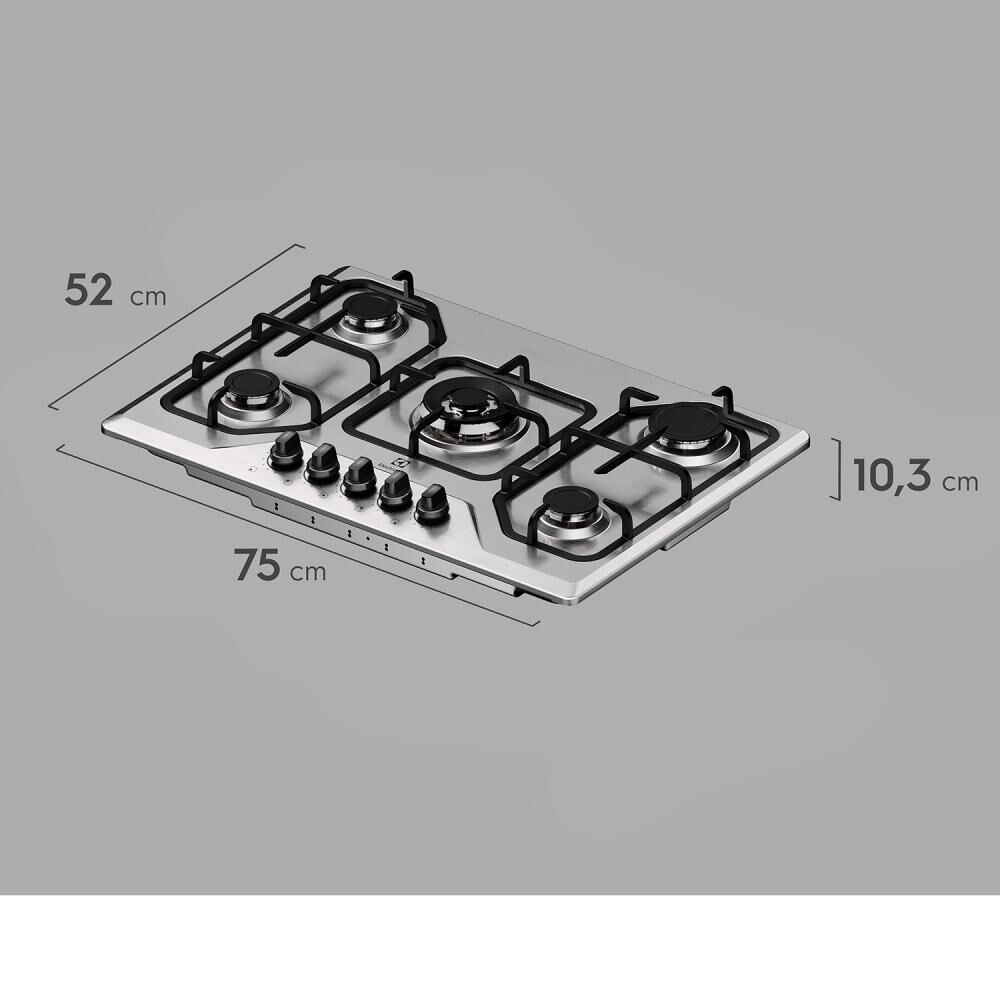Encimera A Gas Electrolux KE5XC / 5 Quemadores image number 2.0