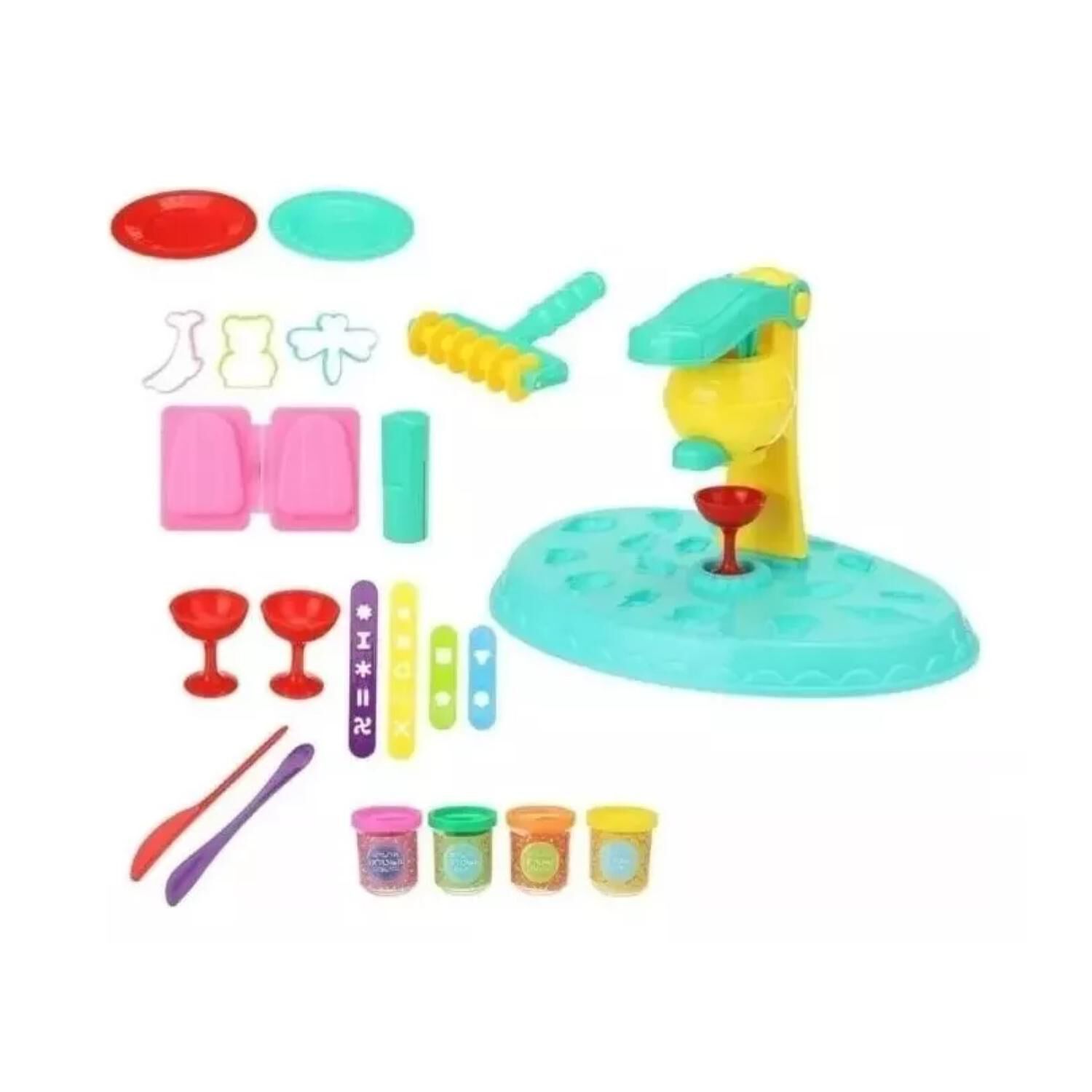 Juguete Set Maquina De Helados Con Plasticina 21 Piezas Infnatil image number 1.0