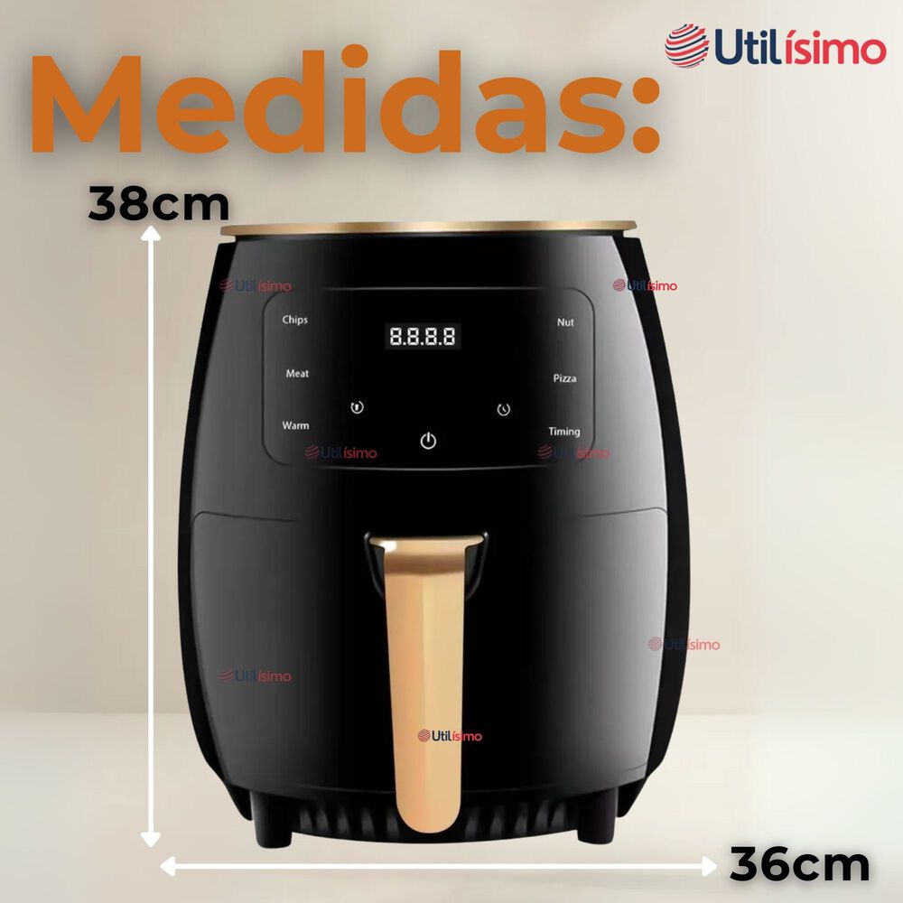 Freidora De Aire Digital 6 Litros 2400w Air Fryer Premium image number 2.0