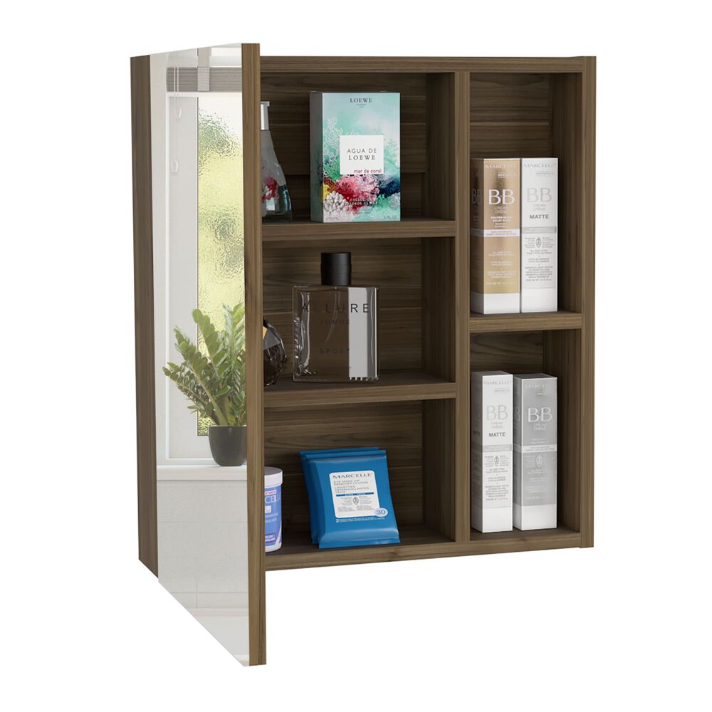 Botiquin De Ba&ntilde;o 1 Puerta 49.7x45x12.5 Cm Caf&eacute; Oscuro image number 2.0