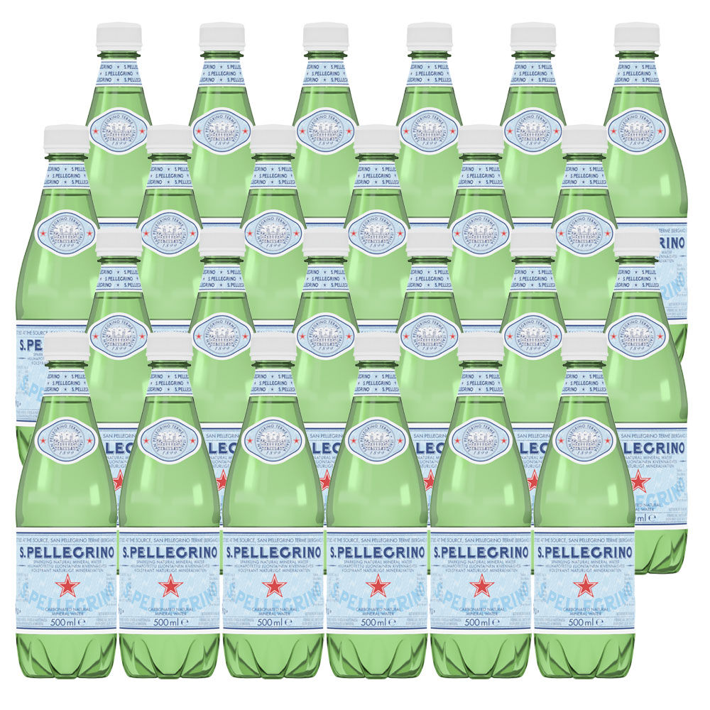24 Aguas Mineral San Pellegrino Con Gas (botella Pl&aacute;stica) image number 0.0