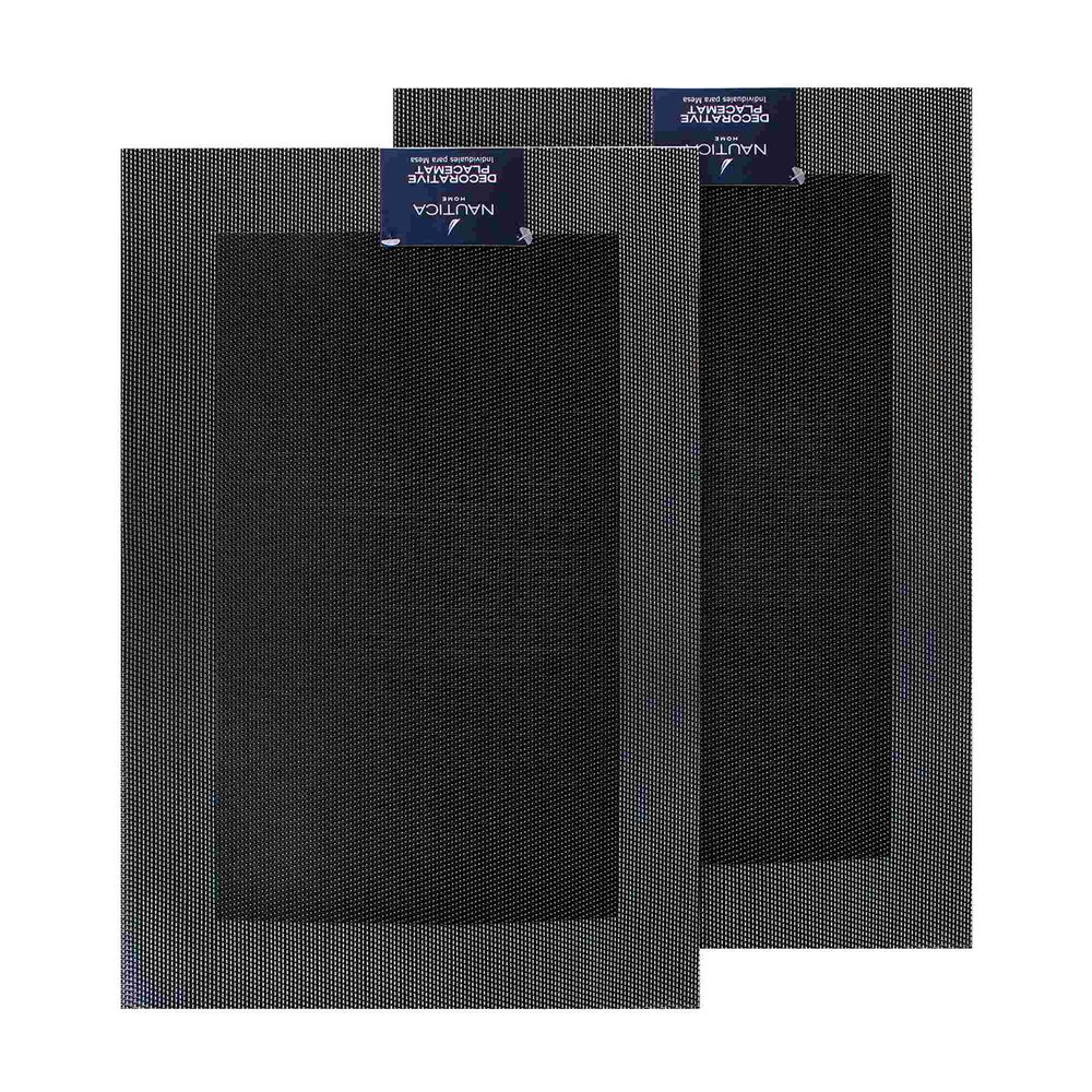 Pack 2 Individuales De Mesa Nautica Home 45x30cm Negro image number 3.0