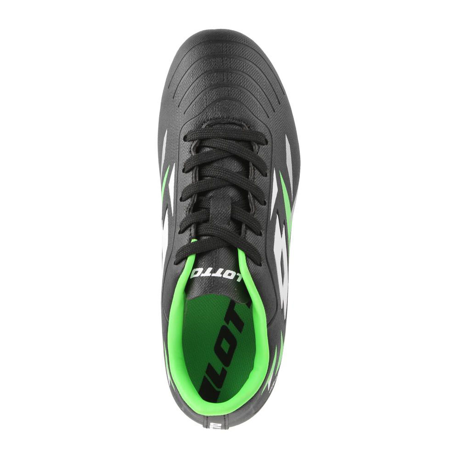 Zapato De F&uacute;tbol Ni&ntilde;o Lotto Solista Fg Jr Negro/verde image number 4.0