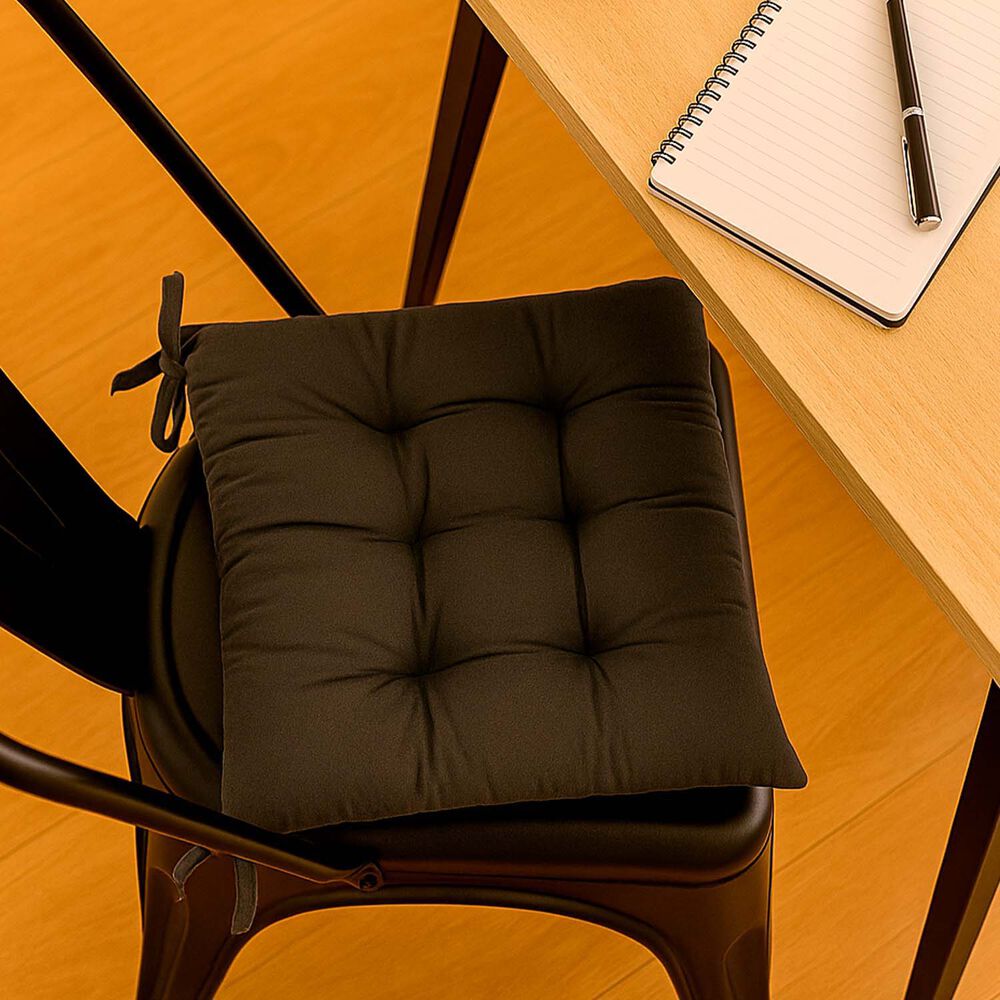 Coj&iacute;n Para Silla Negro 40x40 Cm image number 4.0