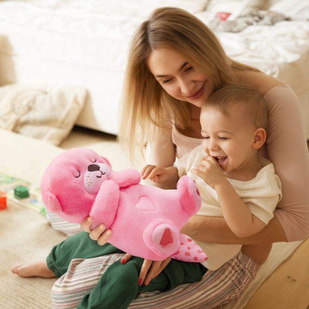 Nutria Peluche Relajante Luz Musical Juguete Respiraci&oacute;n image number 31.0