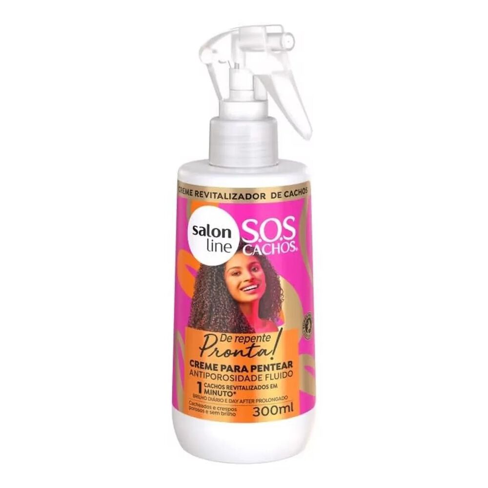 Crema De Peinar Sos Antiporosidade Pronta De 300ml Salonline image number 0.0