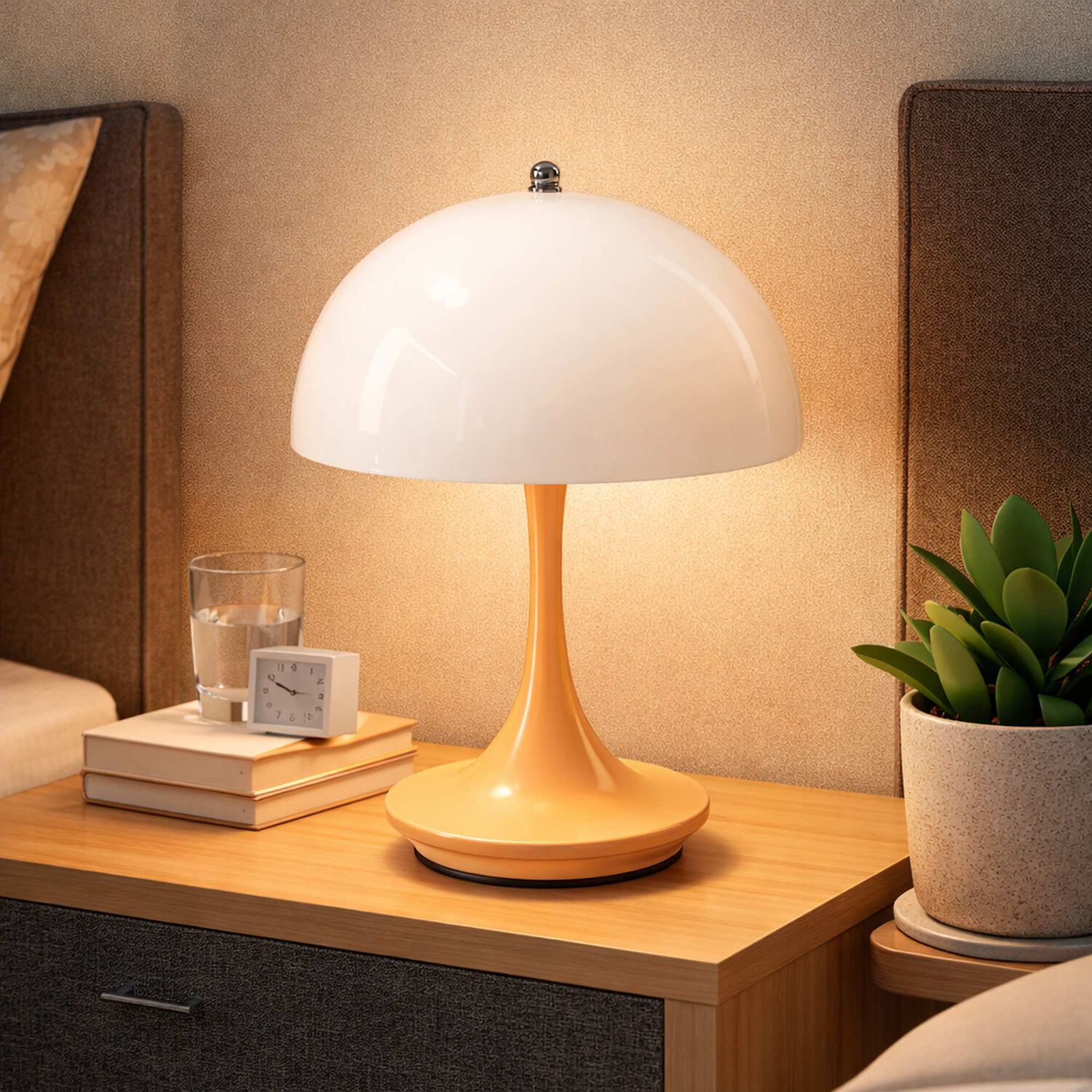 Lampara Led Velador Recargable Calida Y Fria image number 6.0