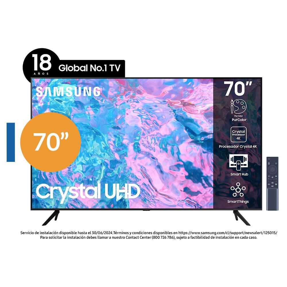 Led 70" Samsung CU7000 / Ultra HD 4K / Smart TV image number 0.0