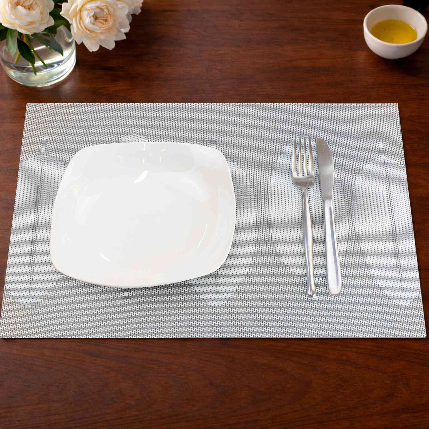 Pack 6 Individuales Nautica Home 45x30cm Reversible Hojas Blanco image number 0.0