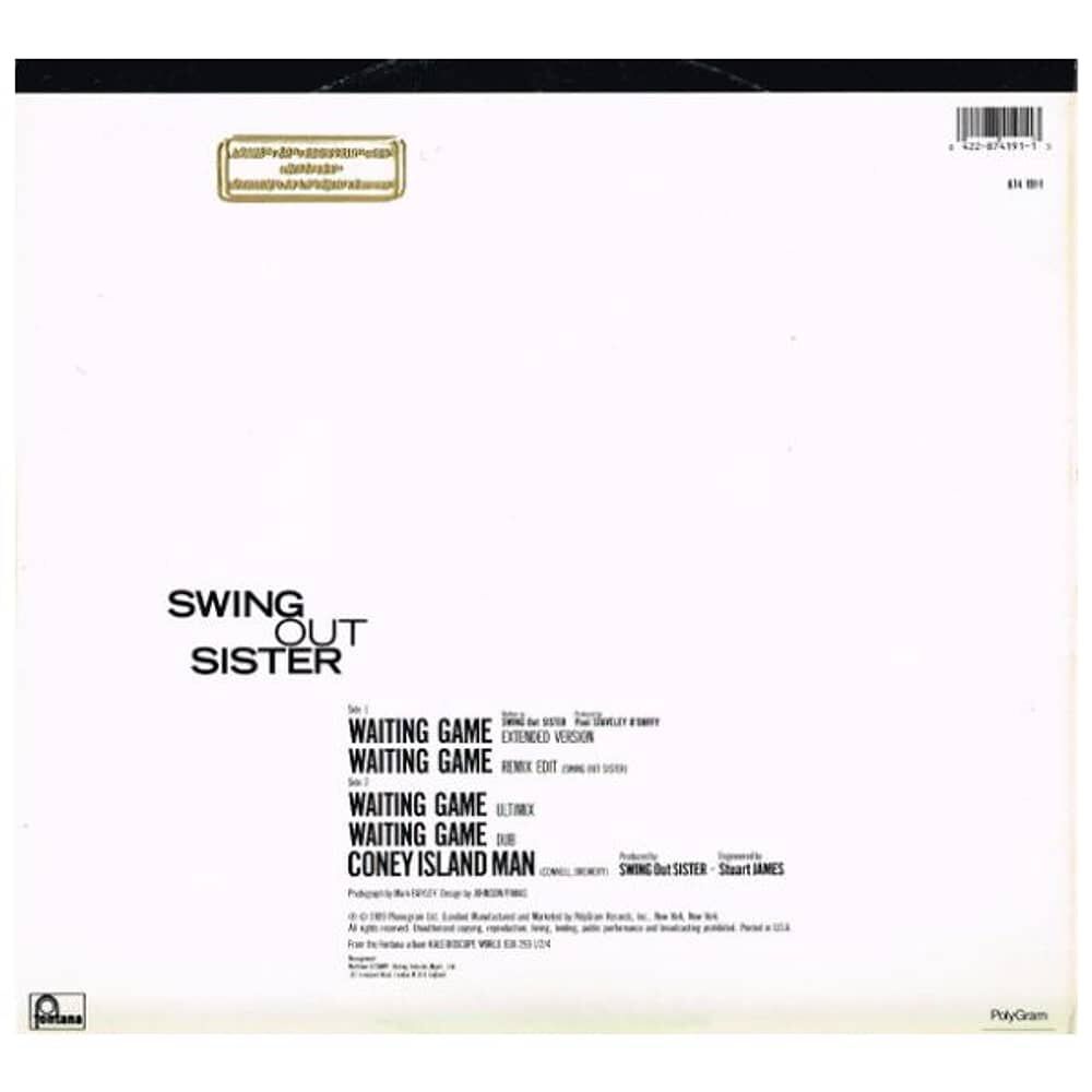 Swing Out Sister - Waiting Game | 12" Maxi Single Usado image number 1.0