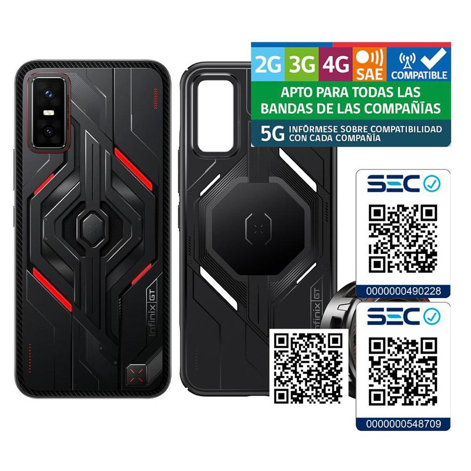 Smartphone Infinix GT 30 Pro / 5G / 512 GB / Dark Flare / Liberado + Magcharge Cooler image number 6.0