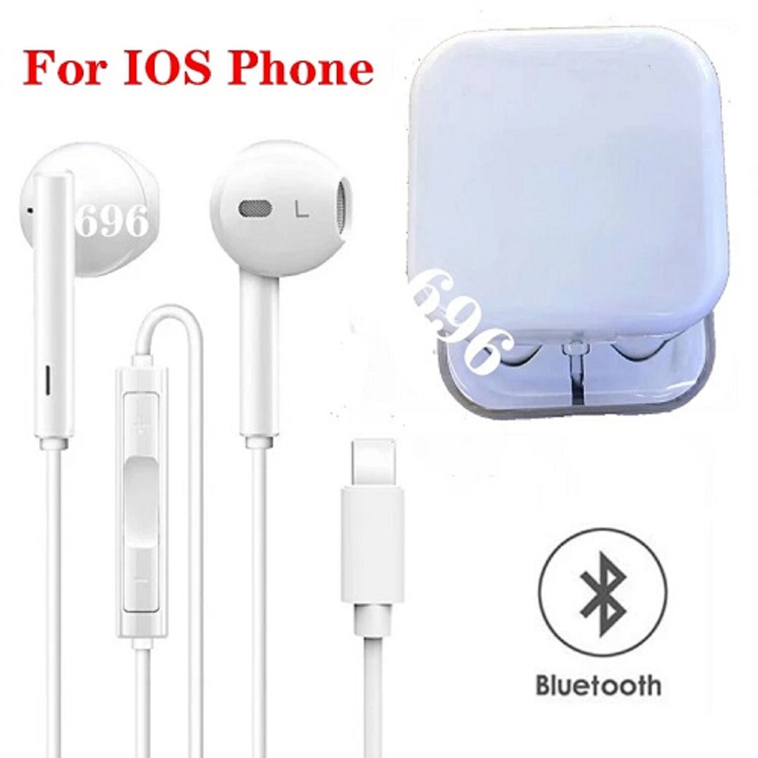 Audifonos Con Cable Tipo C Manos Libres Para Iphone Lighting 8 Pin image number 1.0