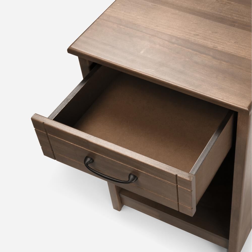 Cama Europea Rosen Pratta / King / Base Dividida + Set De Maderas Robin Tostado image number 6.0