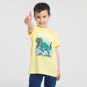 Polera Manga Corta Cuello Redondo Niño Topsis