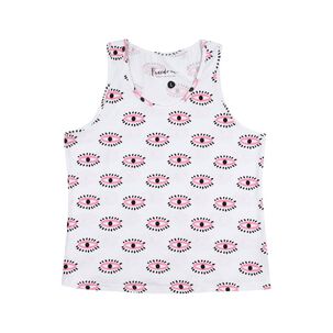 Polera Estampada Sin Mangas Cuello Redondo Mujer Freedom