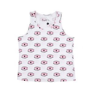 Polera Estampada Sin Mangas Cuello Redondo Mujer Freedom