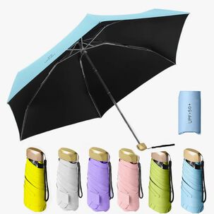 Mini Paraguas Plegable Celeste
