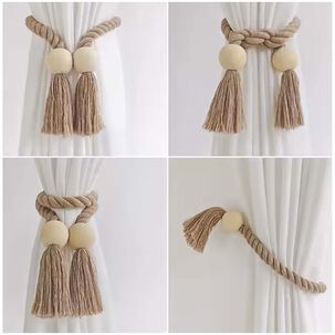 Pack De 02 Sujetadores - Abrazaderas Magneticas Para Cortinas Md15