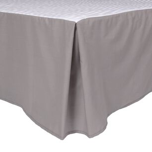 Faldon Unicolor 2 Plazas Color Gris 144 Hilos Arthome
