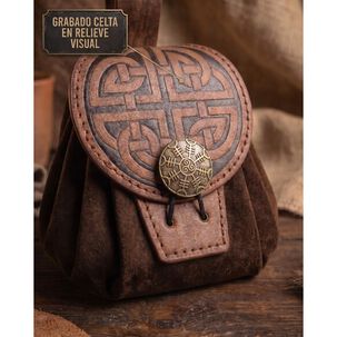 Bolso Medieval Para Cintur&oacute;n Con Broche N&oacute;rdico Vikingo