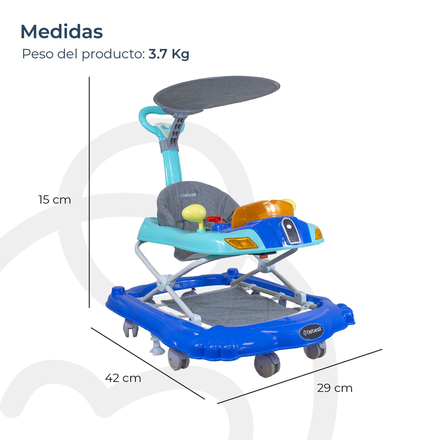 Andador 3 En 1 Discover & Play Azul image number 7.0