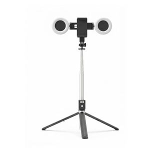 Tripode Selfie Stick Con 2 Aro De Luz 1.7m Altura