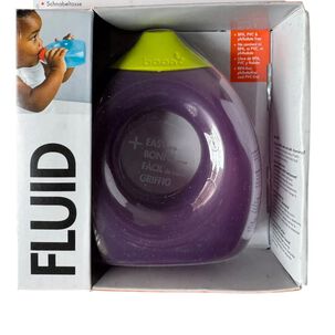 Vaso Botella Líquidos Agua Bebidas Bebés Guagua Boon Fluid Violeta Oscuro Botella