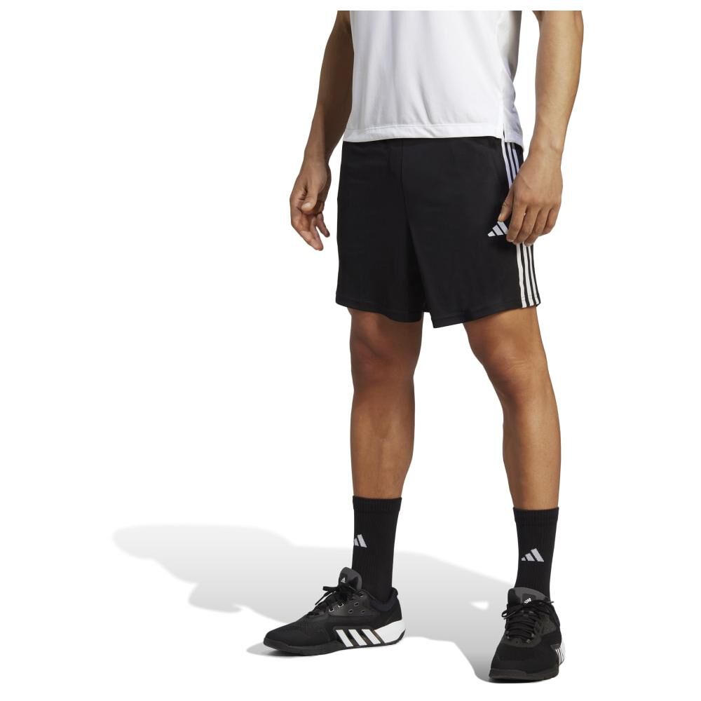 Short Deportivo Hombre 3 Tiras Adidas image number 0.0