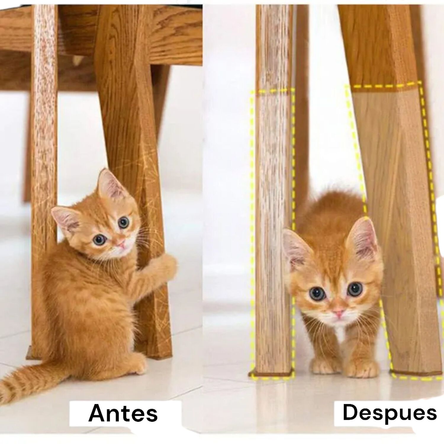 Pack 6 Pegatina Lamina Protectora Antiara&ntilde;azos Sofa Sillon Gatos image number 2.0
