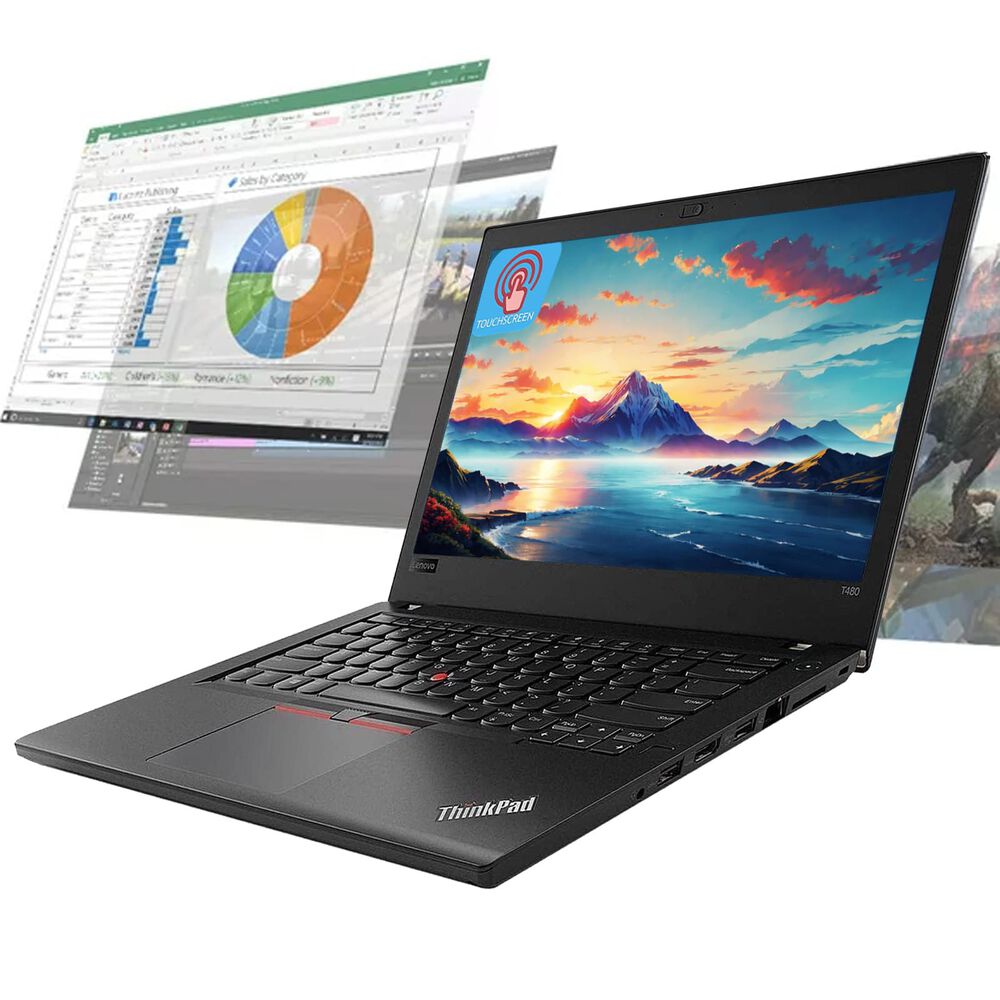 Notebook Lenovo Thinkpad T480 Touchscreen 14" (i5-8va 8gb 256gb Ssd) Reacondicionado Grado B image number 1.0