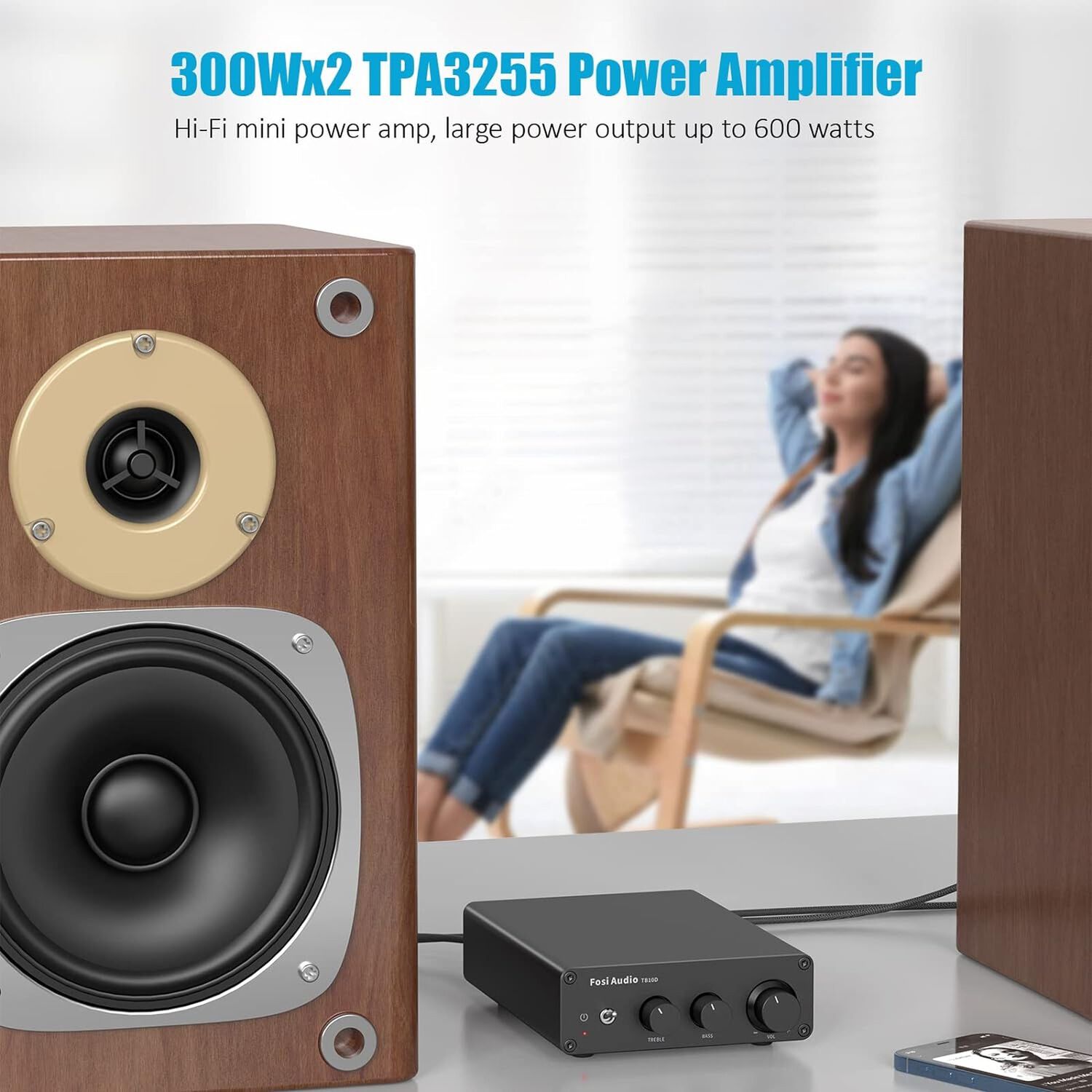 Mini Amplificador De Audio De 600w - Fosi Audio Tb10d image number 3.0