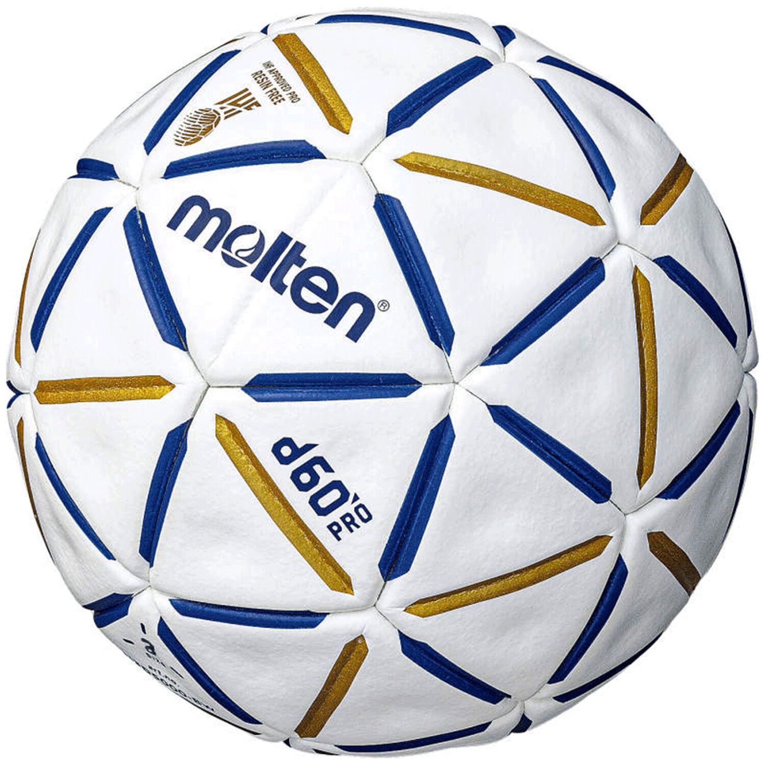 Balon Handbol D60 Pro Resina Free Molten Blanco image number 1.0