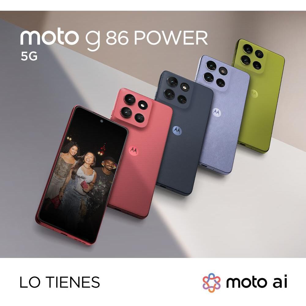 Smartphone Motorola Moto G86 Power / 5G / 256 GB / Azul / Liberado image number 1.0