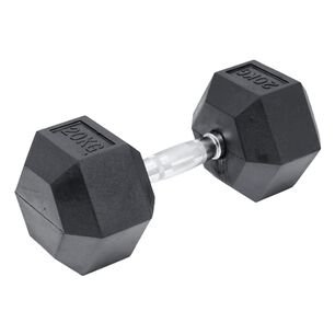 Mancuerna Hexagonal Acero Recubierta Caucho 20 Kg