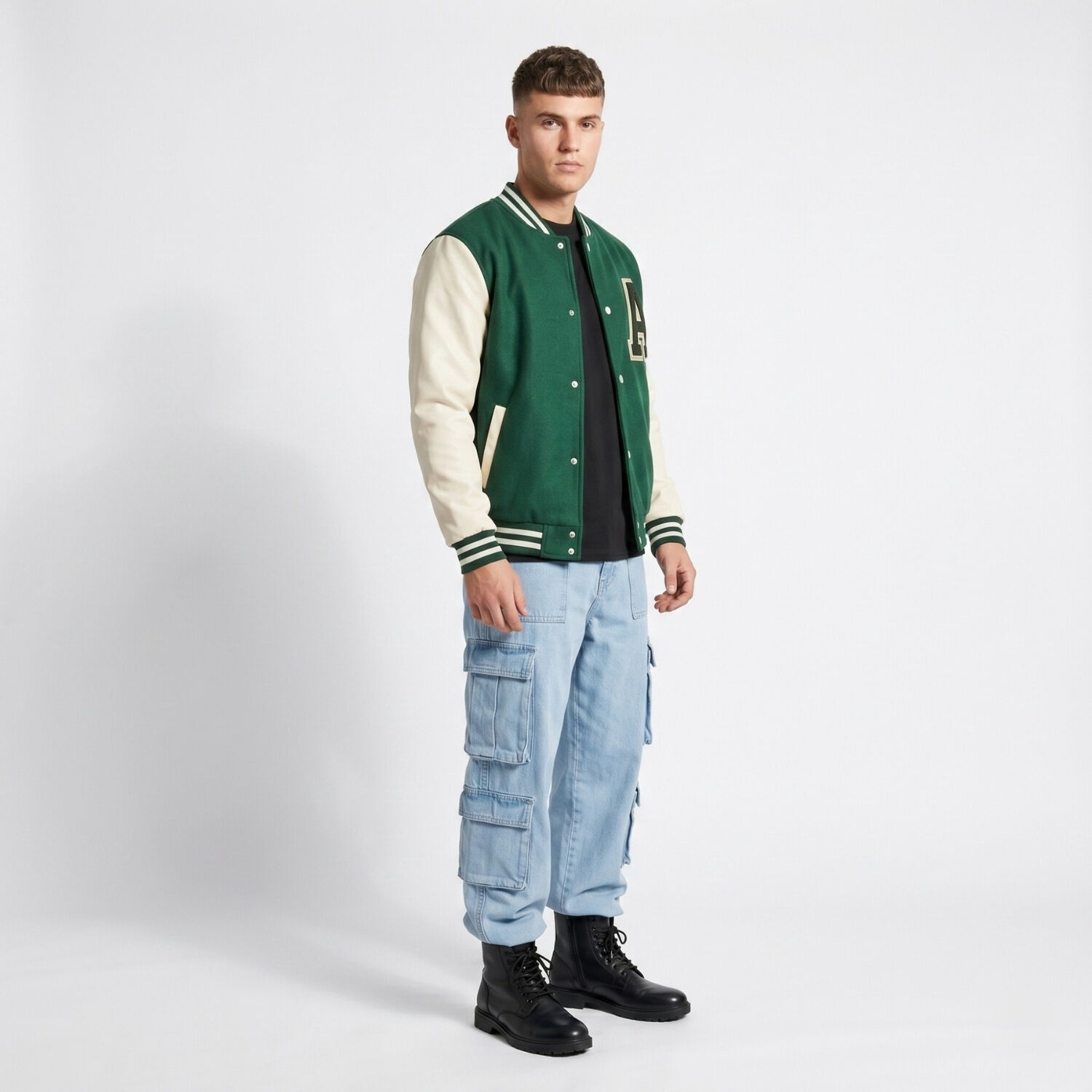 Chaqueta Poleron Universitaria Hombre Nigeria image number 1.0