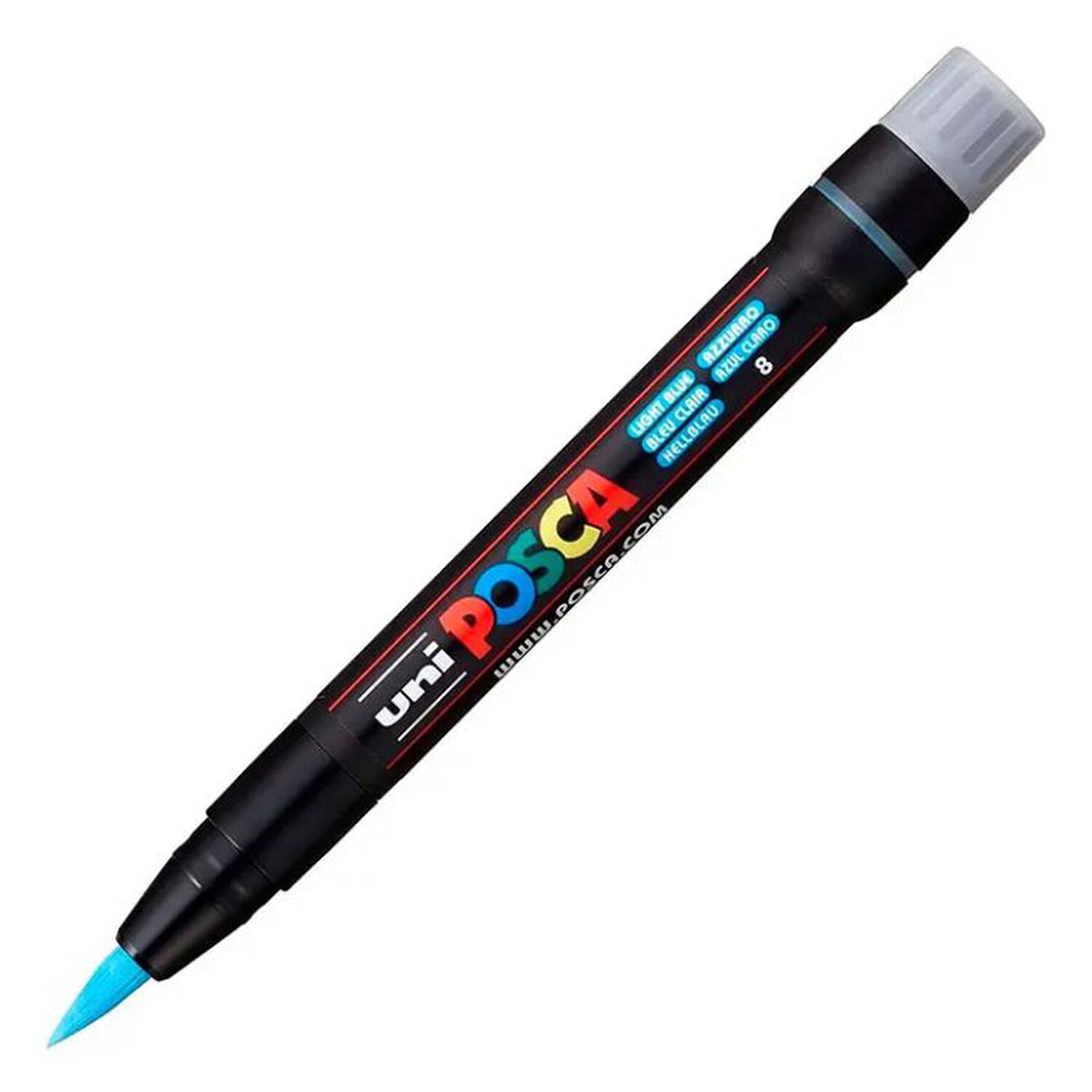 Marcador Acrilico Pincel Celeste Pcf-350 Posca image number 0.0