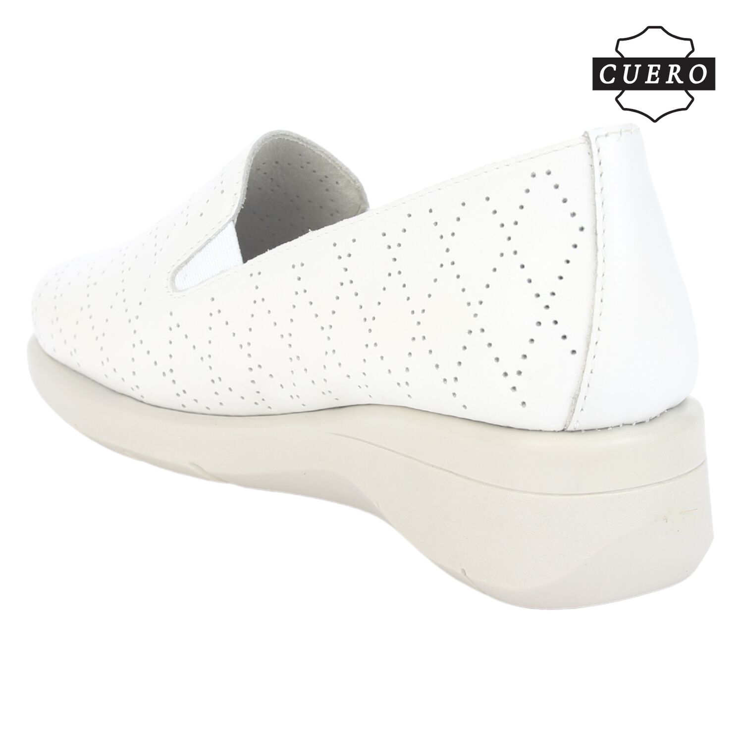 Mocasin De Cuero Chalada Mujer Cala-2 Beige Casual image number 4.0