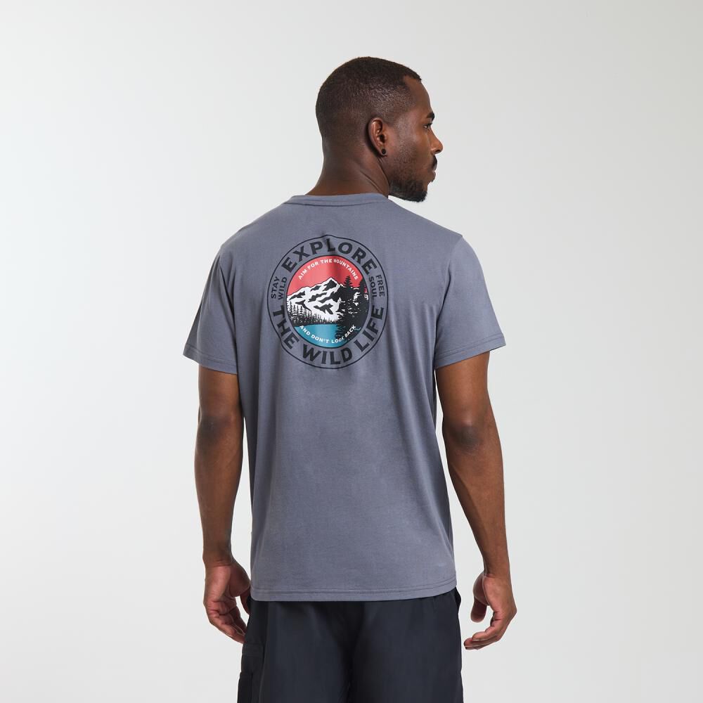 Polera Deportiva Manga Corta Cuello Redondo Hombre Wetland image number 3.0