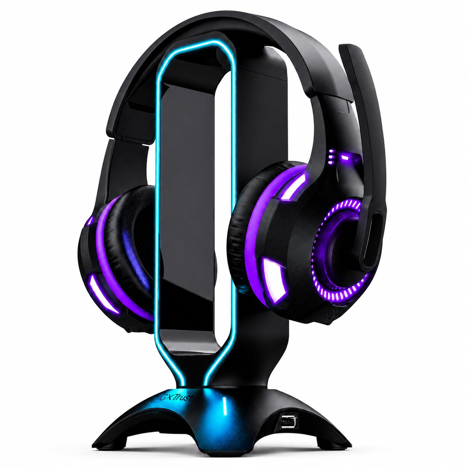 Soporte Stand Gamer Rgb Para Aud&iacute;fonos Trust Gxt 265 + Hub image number 0.0