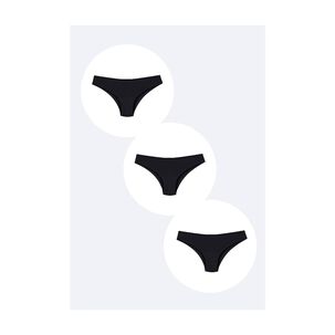 Pack X3 Calz&oacute;n Realce Negro 2rios