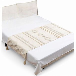 Piecera Boho Para King O Dos Plazas Pie De Cama Medida 210cm X 70cm Pb1-7