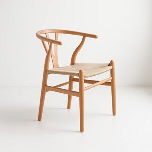 Silla Wishbone Madera Y Hilo De Cuerda - Natural