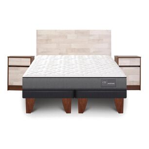 Cama Europea Cic Anatomic / King / Base Dividida + Set De Maderas