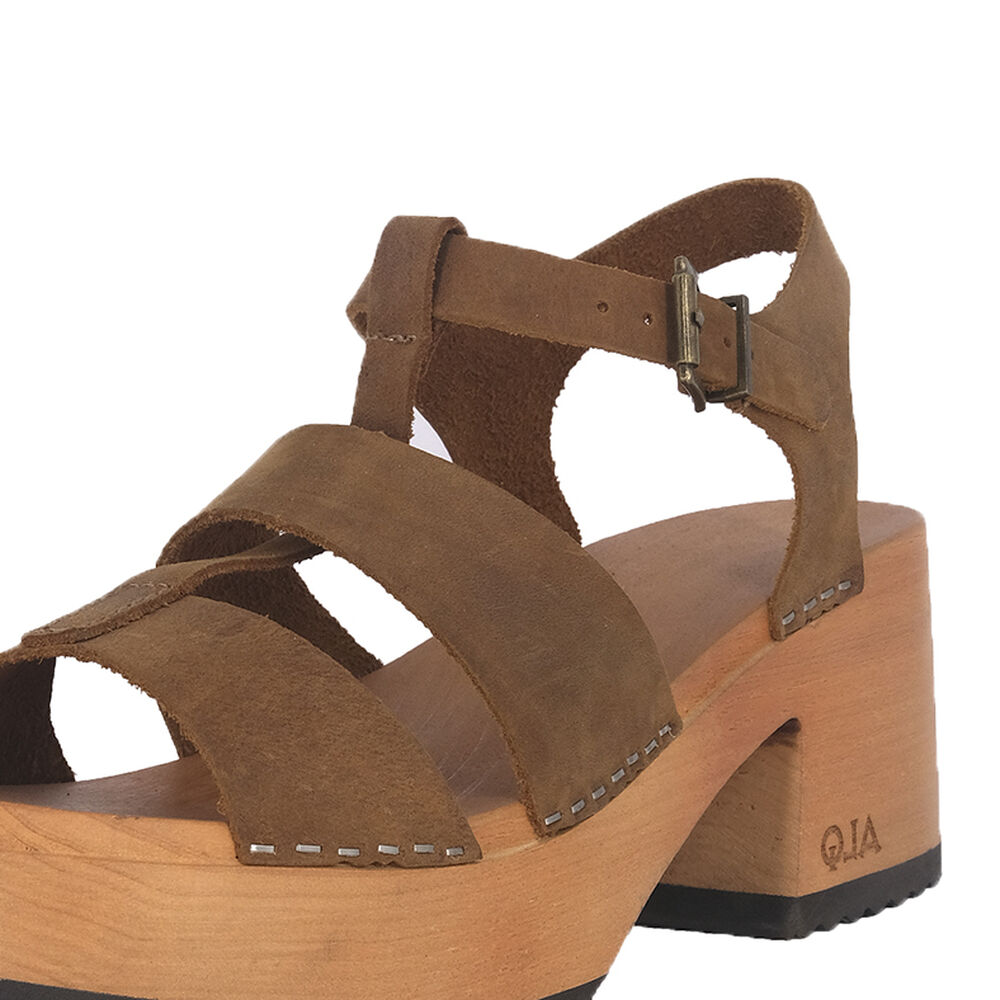 Sandalia Plataforma Madera Lily Caramelo Alquimia image number 3.0