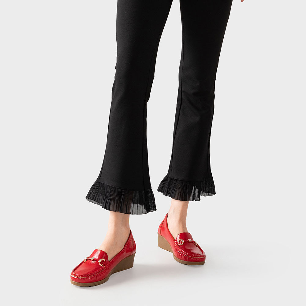 Mocasin Casual Mujer Vintage Cu&ntilde;a Charol Metalica Weide Js73 image number 3.0