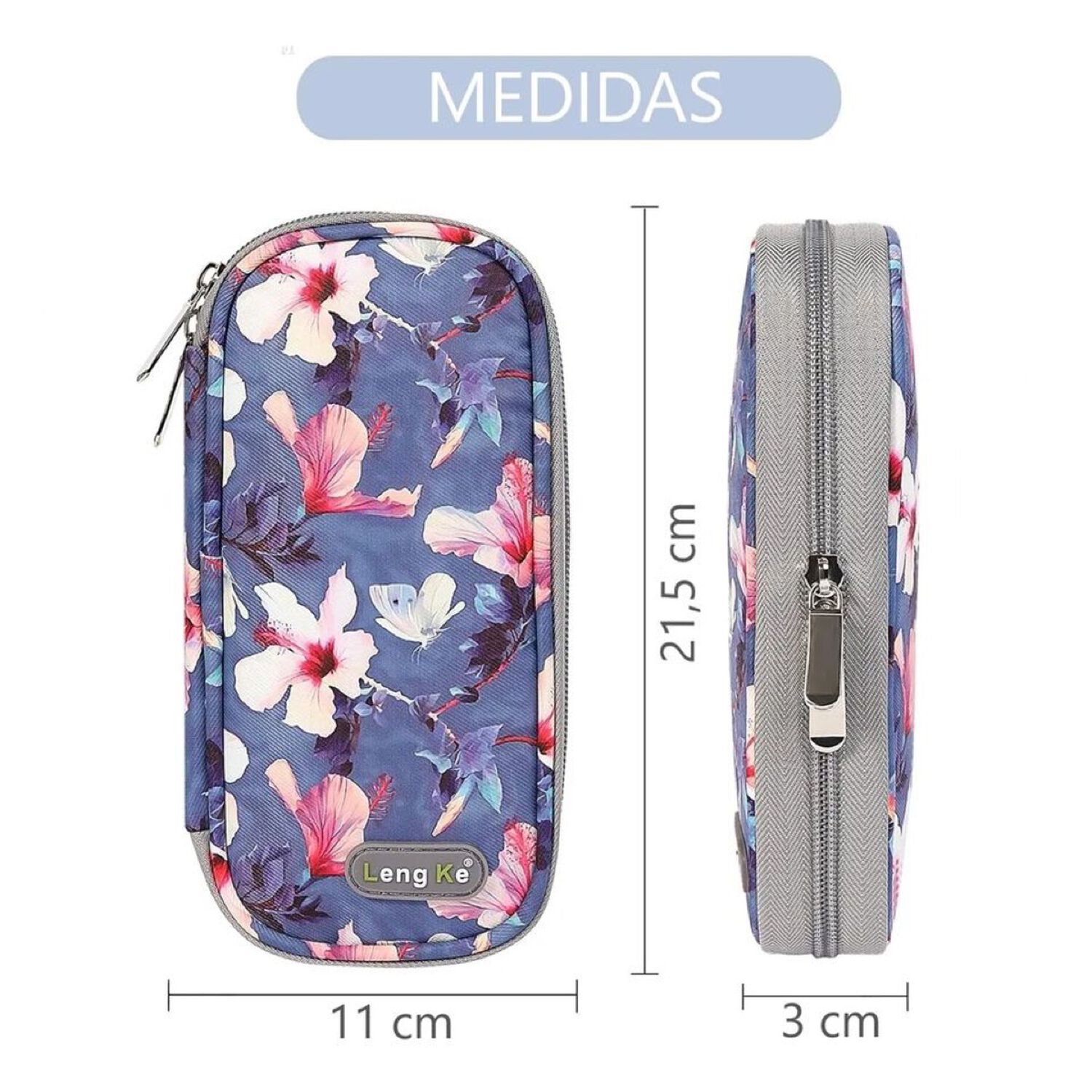 Bolso Estuche Portatil De Viaje Insulina Cooler Refrigerante Flores image number 4.0