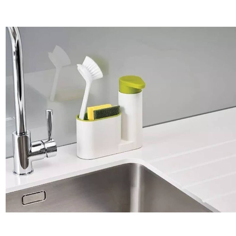 Dispensador Jab&oacute;n L&iacute;quido Lavalozas Lavaplatos Porta Esponja image number 1.0